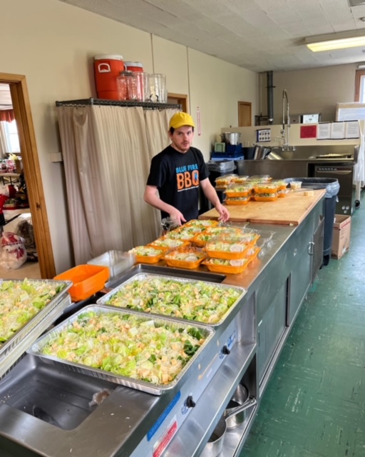 Staff in kitchen