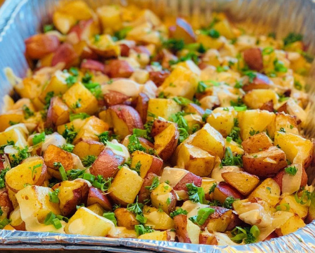 Chopped potatoes