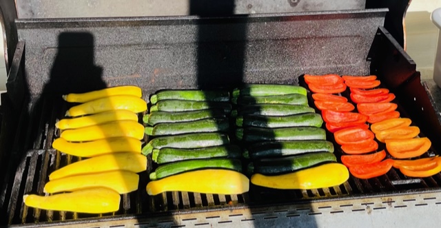 Vegetables on the grill