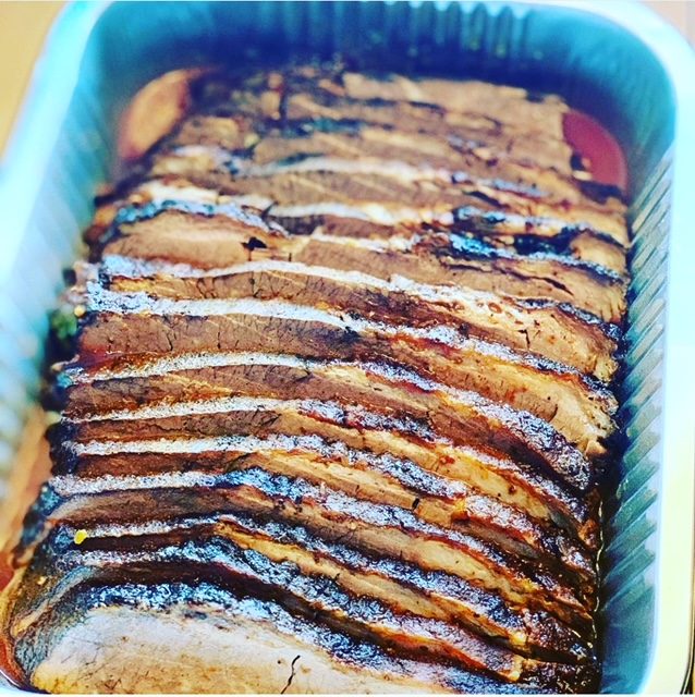 Sliced brisket