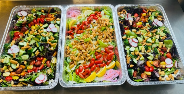 Assorted salad trays